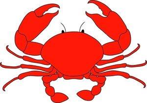 Free Happy Cartoon Crab Clip 