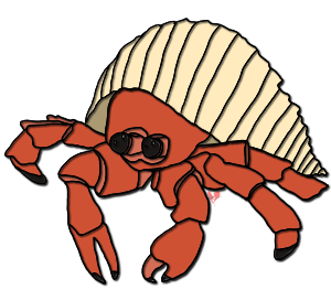 Crab Clipart. Hermit Crab