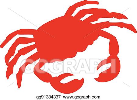 Silhouette of a crab