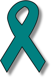 21 Ovarian Cancer Ribbon Clip