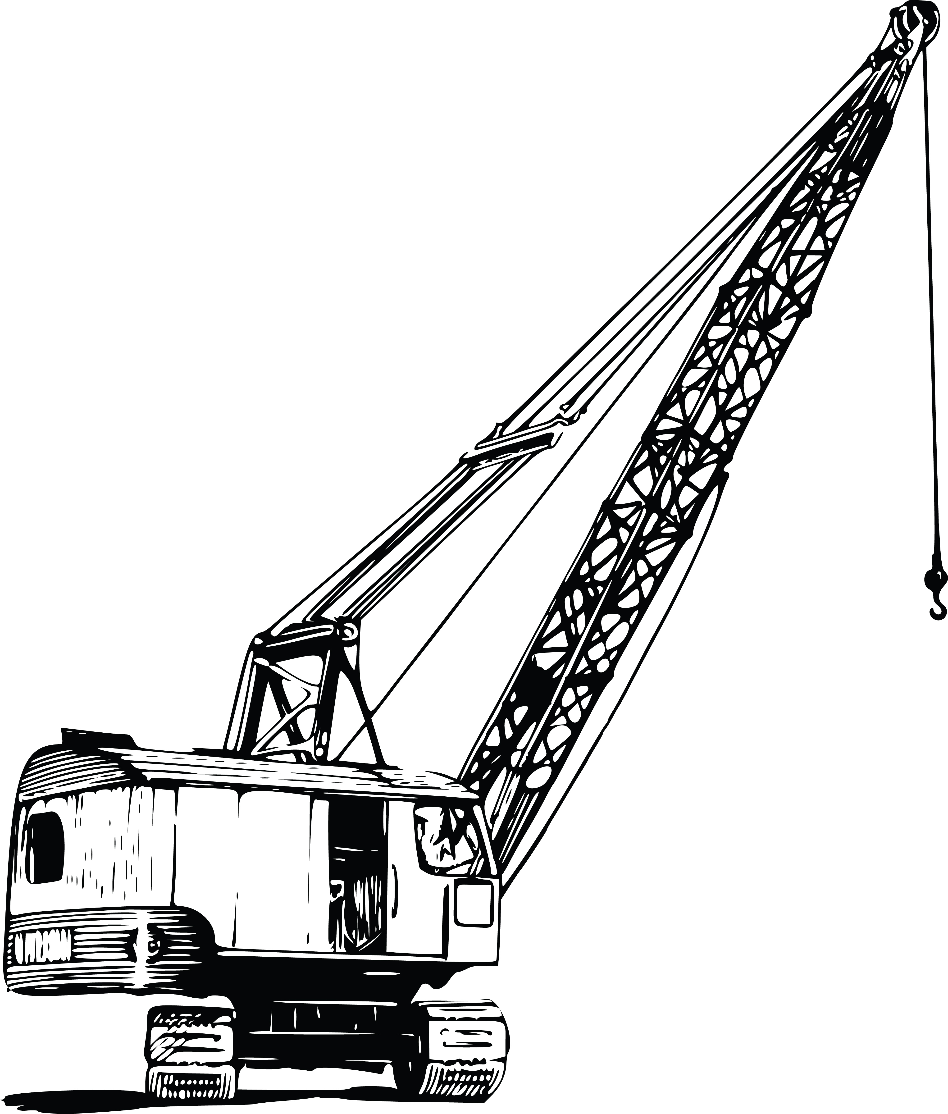 Free Clipart Of A Construction Crane