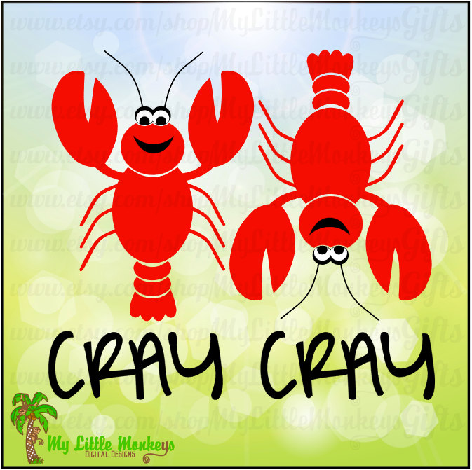 Crawfish Cray Cray Crayfish D - Crawfish Clip Art