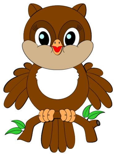 baby owl clipart black and wh
