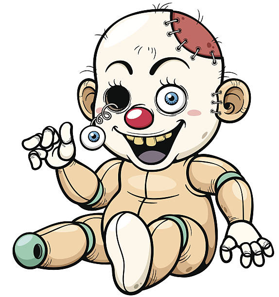 Zombie Toy vector art illustration