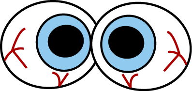 Creepy Eyeballs Clip Art Image .