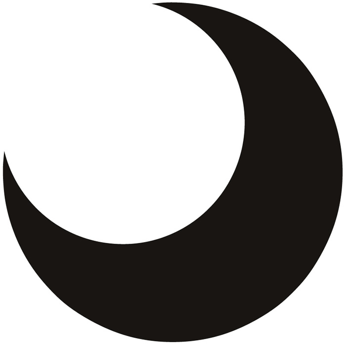 Crescent Moon Clip Art Image 