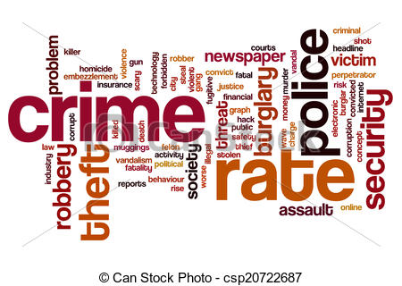 ... Crime rate word cloud - C - Crime Clipart