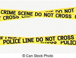 ... Crime scene danger tapes illustration