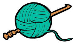 of Yarn and Crochet Hook, .