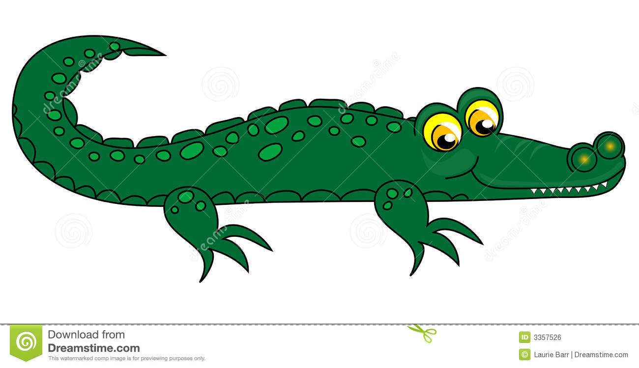 Crocodile clip-art.