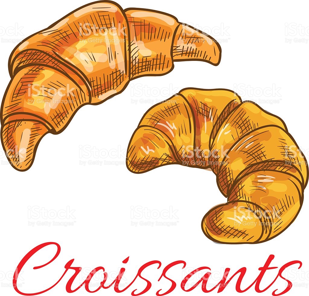 Croissant clipart french croissant #10