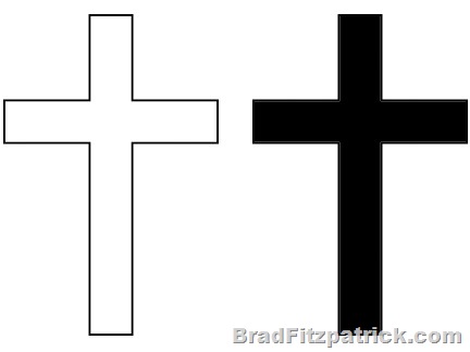 Black and White Cross - Free 
