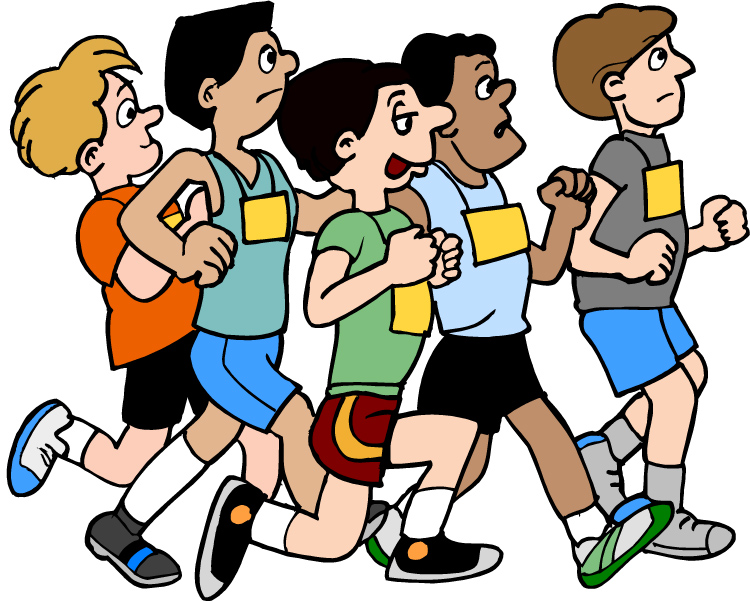 cross country running clipart