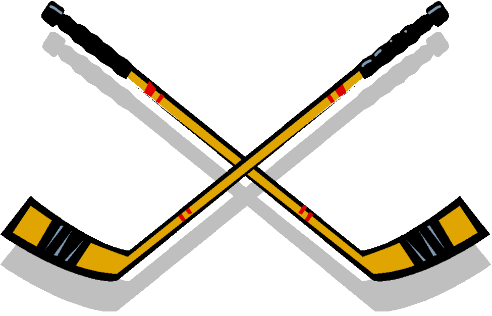 Crossed Field Hockey Sticks - Hockey Stick Clip Art