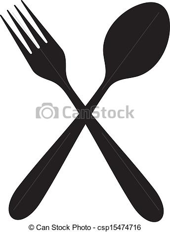 ... crossed fork and spoon
