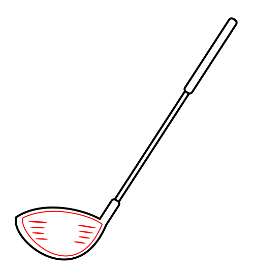 Crossed Golf Clubs With Golf  - Golf Club Clipart