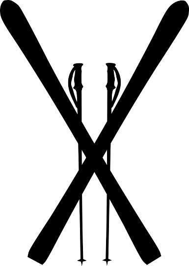 Crossed Skis Clipart