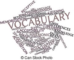 Crossword Clip Artby Suljo1/202; Vocabulary - Abstract word cloud for Vocabulary with related.