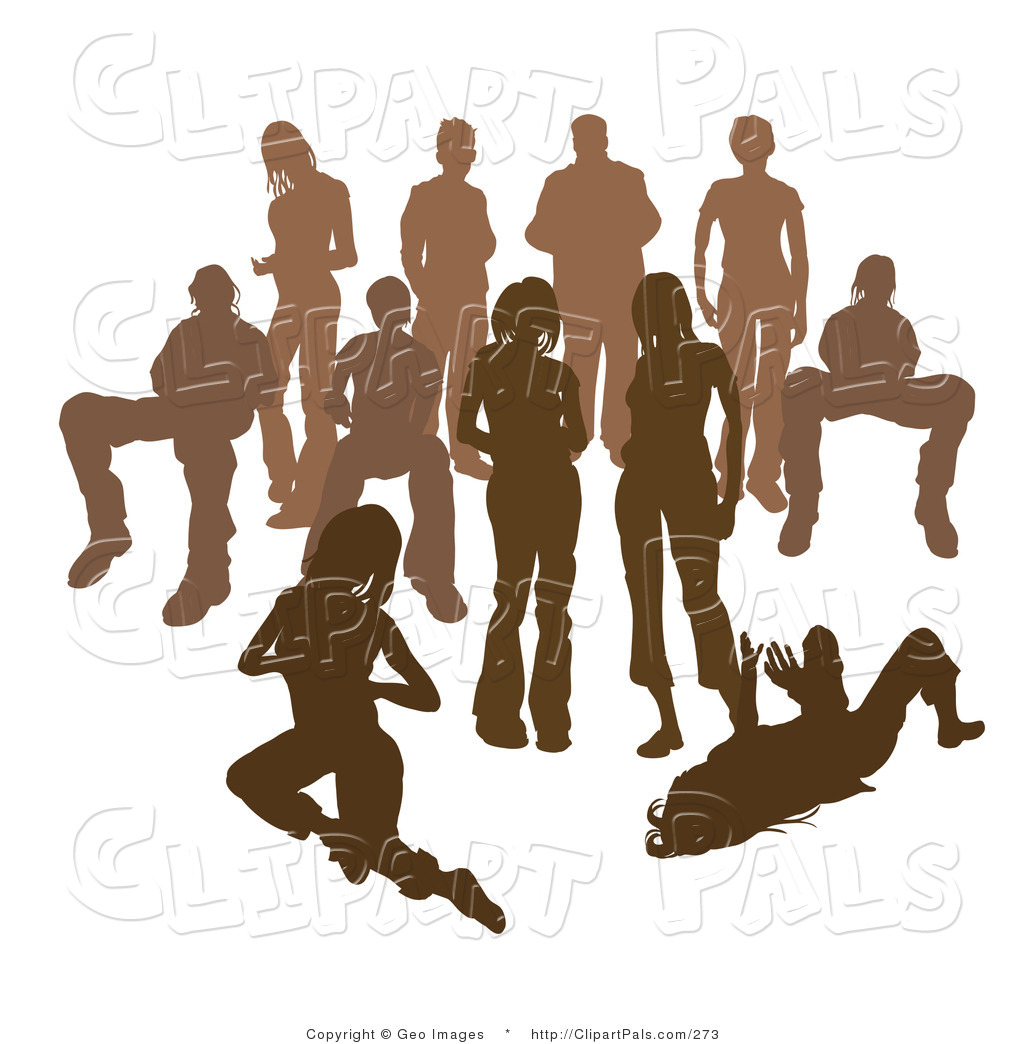 crowd of people clipart