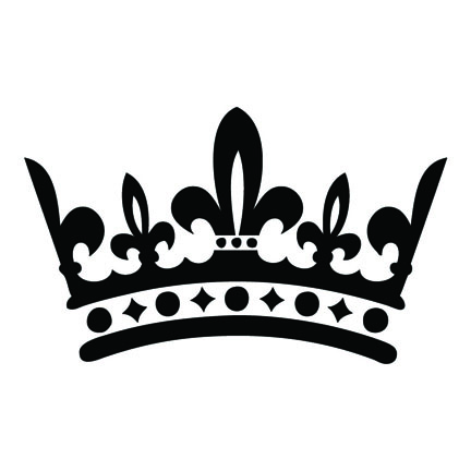Crown black and white clipart - Crown Clipart Black And White