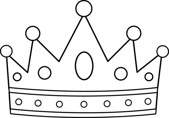 Crown Clip Art Black And Whit - Crown Clipart Black And White