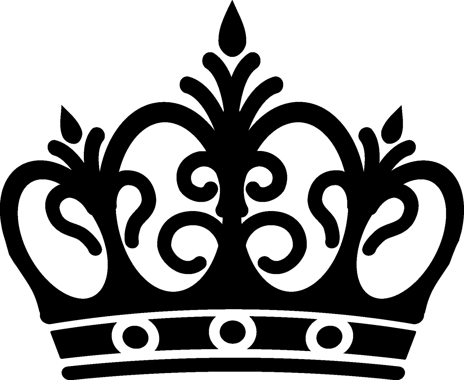 Crown Clip Art Black And Whit - Queen Crown Clipart