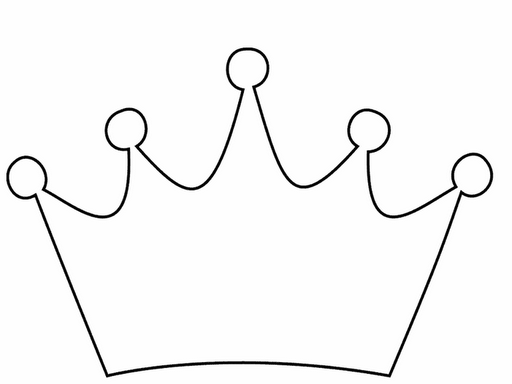 Crown black and white clipart