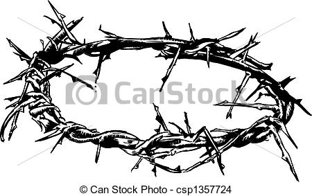 ... Crown Of Thorns Vector Illustration - Crown Of Thorns