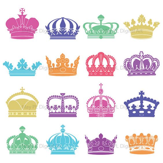 crown patterns for scrapbook  - Clipart Crowns