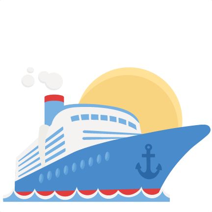 Cruise Ship SVG scrapbook cut - Cruise Ship Clip Art