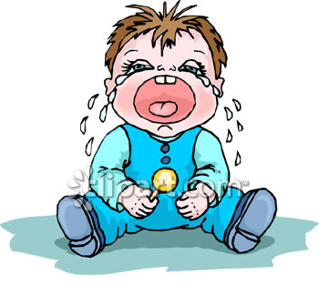 crying kid clipart