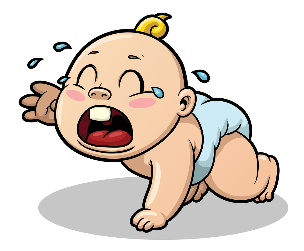 Crying Baby Clipart - .