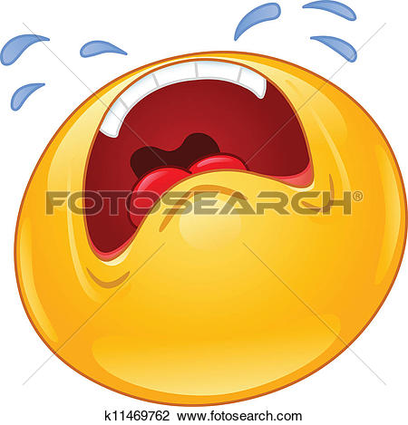 Crying emoticon - Crying Clip Art