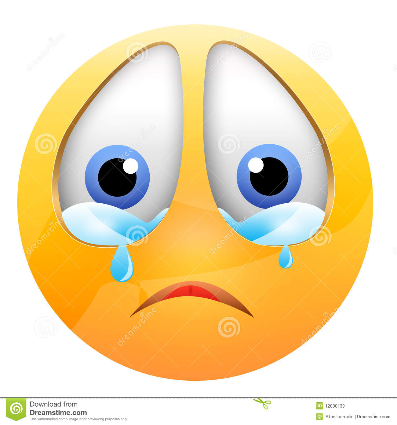 Crying Smiley Face Clipart