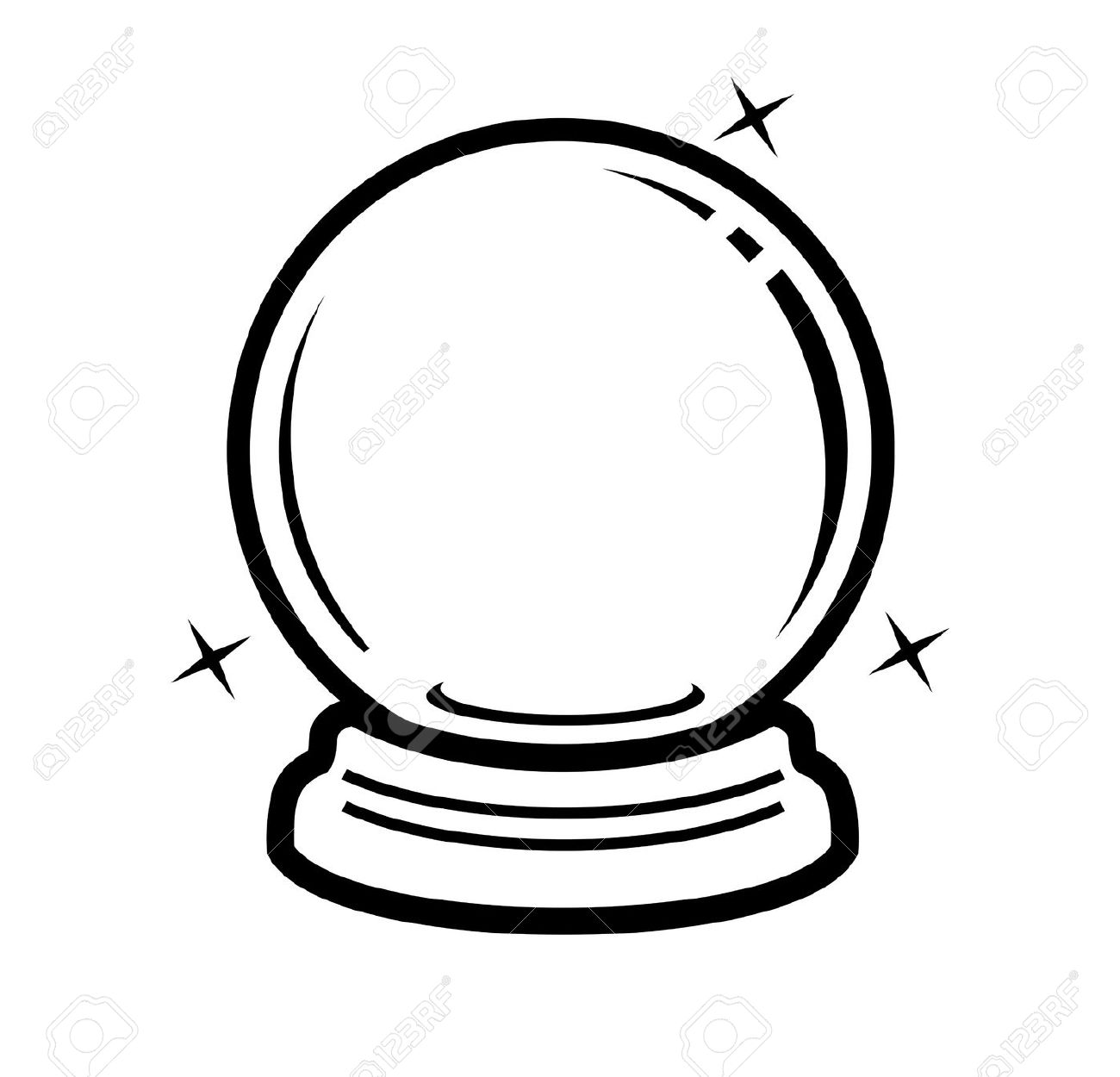 Crystal Ball Colouring Pages