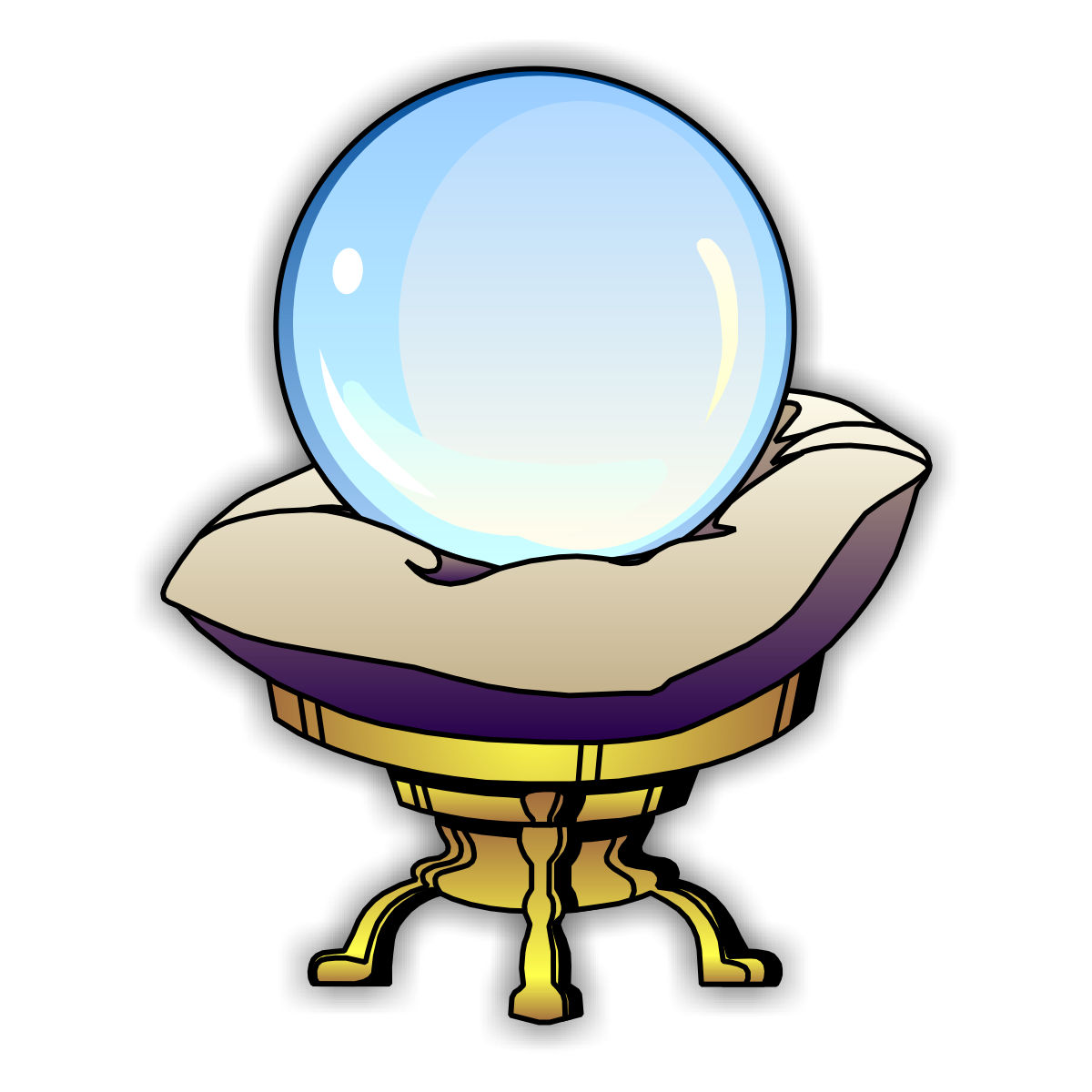 Crystal Ball Colouring Pages - Crystal Ball Clip Art