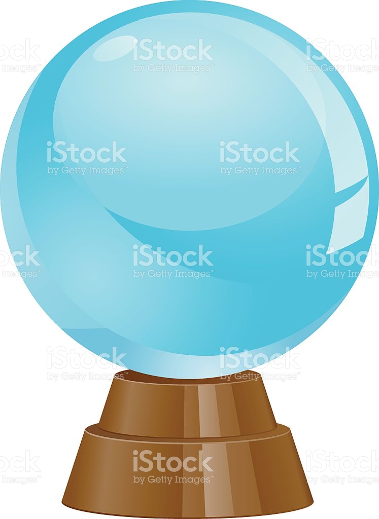 Crystal Ball vector icon royalty-free stock vector art