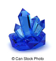 ... Blue crystal druse on whi