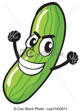 cucumber - illustration of cucumber on a white background cucumber Clipartby ...