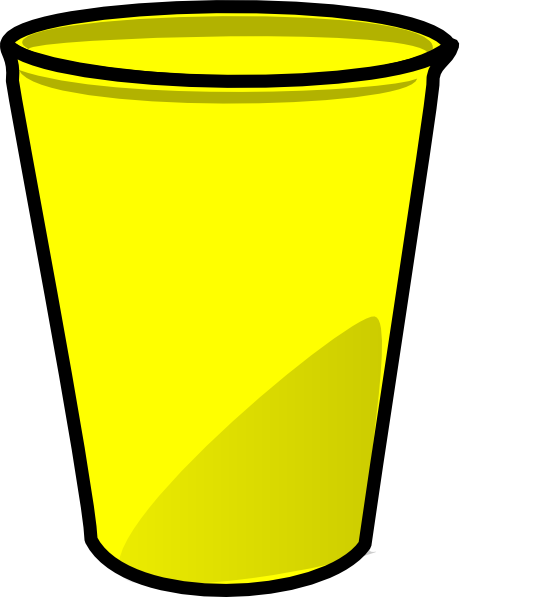 Plastic Cups Only Clipart. Re