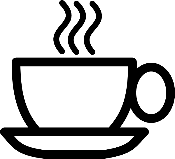 Cup Clipart Black And White | - Cup Of Coffee Clip Art
