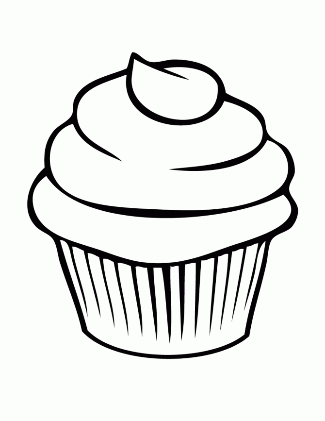 Cupcake clipart free black and white - ClipartFest