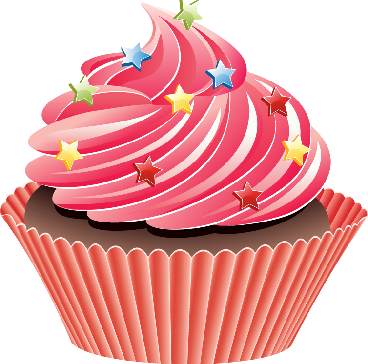 Free Cherry Cupcake Clip Art