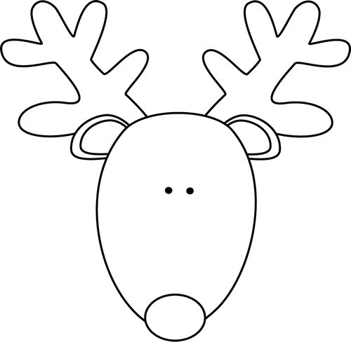 Black and White Reindeer in .