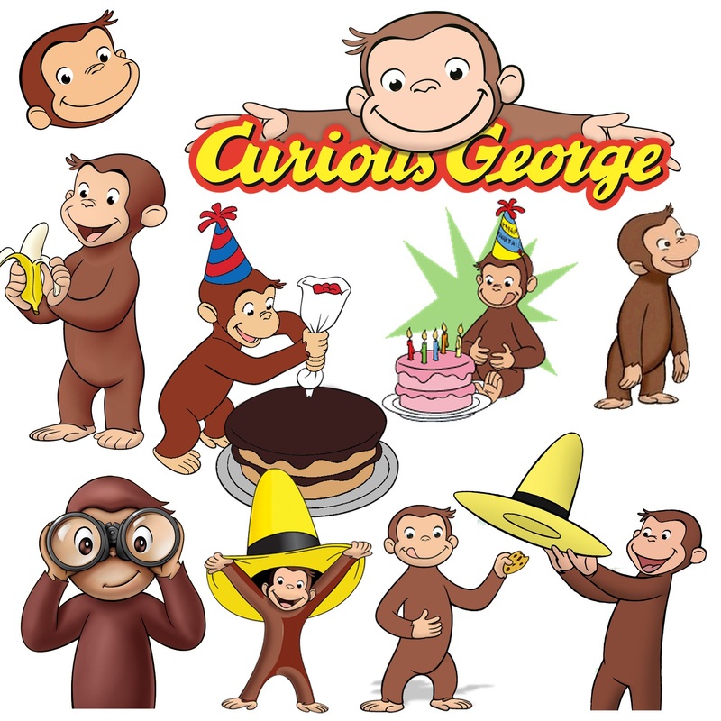 Curious George Png Clip Art Digital Scrapbook Www Myfuninvite Com