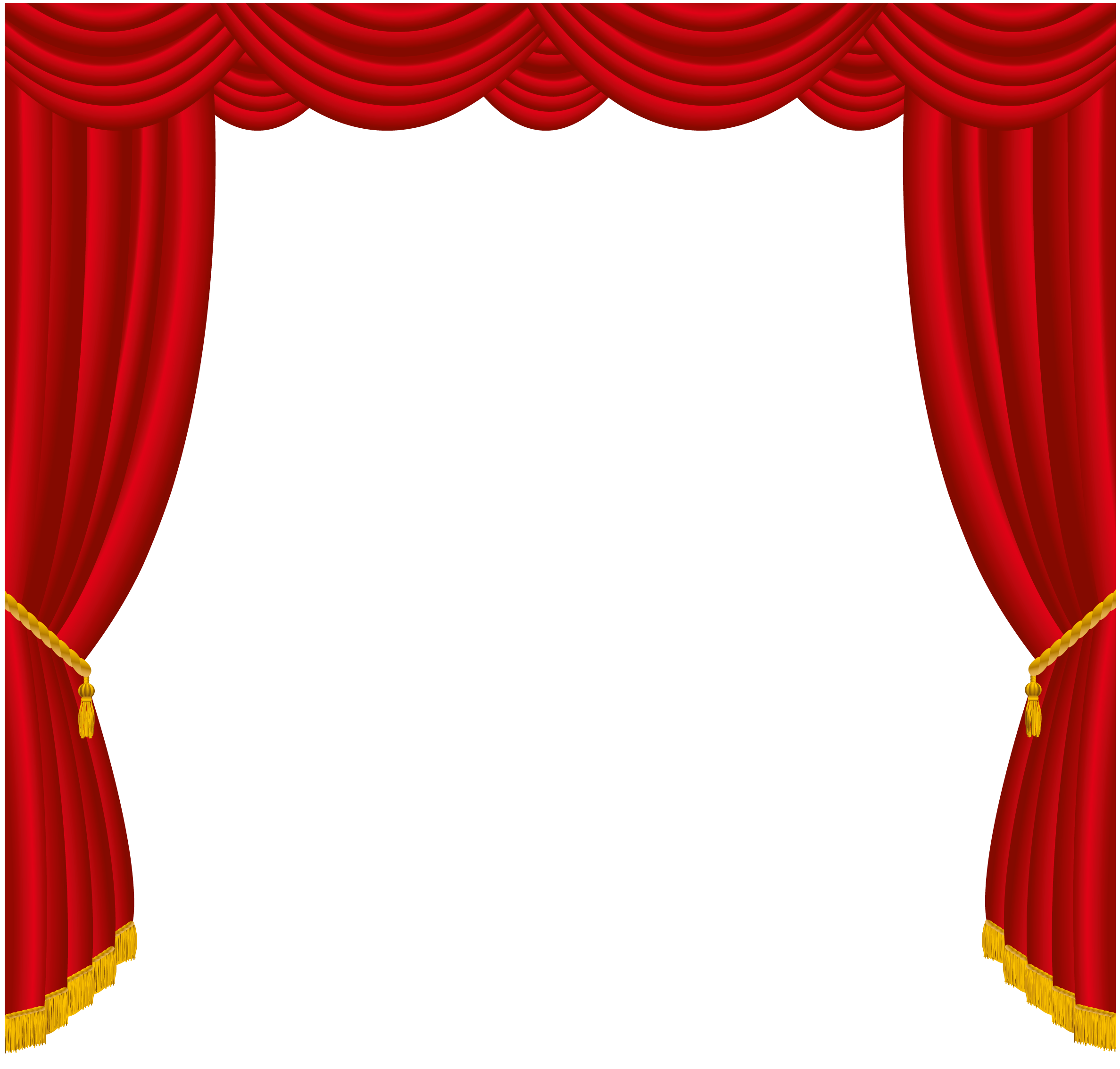 Red Curtain Backdrop Banner