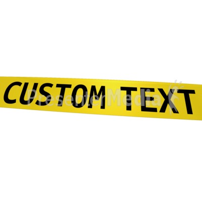 Custom Caution Tape PowerPoint Clip Art