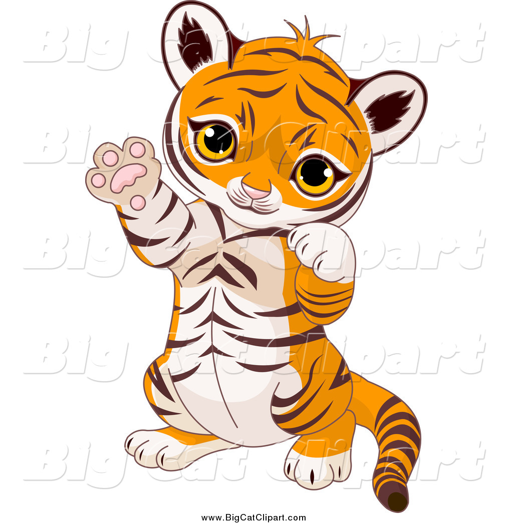 cute baby tiger clipart - Baby Tiger Clipart