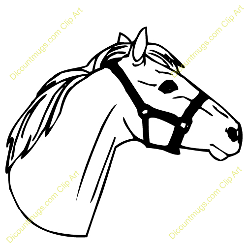 cute horse head clip art - Horse Head Clipart