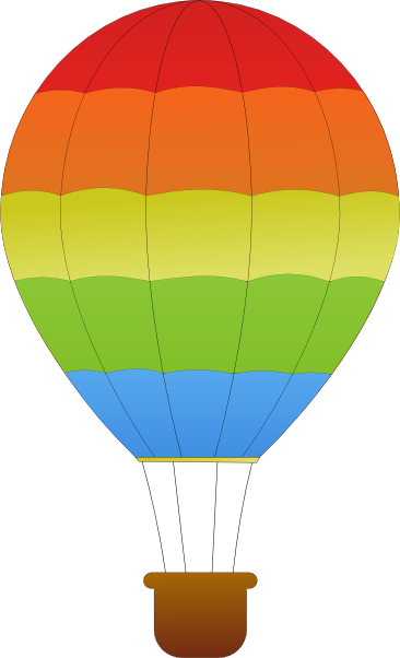 cute hot air balloon clipart